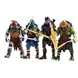 HZLQ 4pcs TMNT 2014 Movie Edition Teenage Mutant Ninja Turtles,Modello Anime Statua Decorazione Ornamenti Personaggio Animato Arte Collezionabile Giocattolo per ...