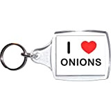 I Love Onions - Portachiavi in plastica