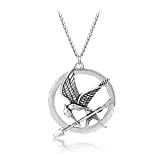 I3C Hunger Games Mockingjay Badge Collana Ciondolo Katniss Cosplay Accessori per Uomini Donne Bambini, Style3, Lega di zinco