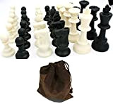 IDOPUZ️® Juego de ajedrez Staunton Profesional , 4-Reina 77mm Rey con bolsas de ajedrez con cordón listo para El torneo