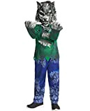 IKALI Costume da lupo per bambini Halloween Lupo mannaro Fancy Dress Up Outfit Ragazzi Ragazze Forest Warrior Masquerade Suit con ...