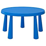 Ikea Mammut 903.651.80 - Tavolo per bambini per interni ed esterni, misura: 85 cm, colore: blu