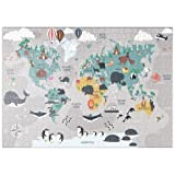 Il Mappamondo Con Gli Animali Dei Cartoni Animati Per Bambini - Premium 500 Pezzi Puzzle - MyPuzzle Collezione speciale di ...