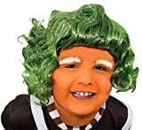 ILOVEFANCYDRESS - Parrucca per bambini con scritta "Chocolate Factory", accessorio per capelli verdi