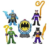 Imaginext - DC Super Friends Bat-Tech Bat-Segnale Multipack, Set di 4 Personaggi con Luci e Accessori, Giocattolo per Bambini 3+ ...