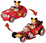 IMC Toys Amici del Rally Mickey Veicolo Trasformabile di Topolino, Colore Rosso, 182813