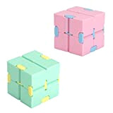 Infinity Cube, Fidget Finger Toy in ABS, Mini Cubo Infinito Giocattolo di Decompressione per Bambini Adulti ADHD Disturbo Alleviare Stress ...