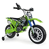 INJUSA - Moto Cross Kawasaki a Batteria 6V, per Bambini dai 3 ai 6 Anni, Licenza Ufficiale, Acceleratore a Pugno, ...