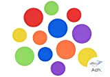 INNSPIRO Cerchio pretagliati in gomma EVA adesiva diam 42 mm e 32 mm, 60 u, multicolore, 98001