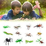 Insetti in plastica per bambini, personaggi di insetti, personaggi di insetti, giocattoli per insetti, collezione di animali, insetti in plastica, ...