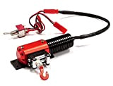 Integy RC Model C25108RED Billet Machined T4 Realistic High Torque Mega Winch for 1/10 Scale Rock Crawler