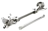 Integy RC Model C26759SILVER Billet Machined T4 Front Beam Axle w/Steering Setup for Custom 1/14 Semi-Tractor