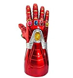 Iron Man Infinity Gauntlet per bambini,Endgame Iron Man Infinity Guanto con pietre LED,Costume elettronico per bambini, Adulto., L