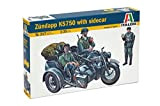 Italeri 0317 - Zundapp Ks 750 With Sidecar Model Kit Scala 1:35