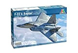 Italeri-2822 F-22A Raptor, Scala 1:48, Model Kit, Modello in Plastica da Montare, Modellismo, Colore Grigio, IT2822