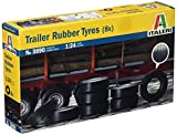 Italeri 3890 - Trailer Rubber Tyres (8 Pcs) Model Kit Scala 1:24