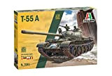 Italeri 7081 T-55 A, scala 1:72, plastic model kit, modello in plastica da montare, modellismo, mezzi militari, Verde