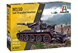 Italeri IT6574 Modellino Veicolo da Guerra In Plastica da Montare, M110 Self Propelled Howitzer, Scala 1:35