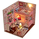 Itian DIY Casa di Bambola in Legno in Miniatura Casa Kit