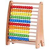 Jacootoys - Cornice in legno per conteggio abacus, giocattoli educativi, perline arcobaleno, giochi di matematica, regali per bambini di 3 ...