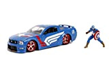 Jada 1:24 Diecast 2006 Ford Mustang GT With Captain America Figure