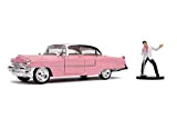 Jada Cadillac Fleetwoo del 1955 in Scala 1:24 con Personaggio di Elvis in Die Cast, No Color, 253255012