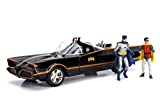 Jada - Dc Batman Batmobile Classic 1966, 253216001, + 8 Anni, Scala 1:18, 2 Personaggi Inclusi