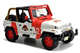 Jada- Jeep Wrangler Jurassic Park, 253253005, + 8 Anni, Scala 1:24, con Dinosauro Incluso