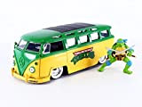Jada Toys - 31786 - Modello Bus 1962 DieCast Scala 1/24 Tartarughe Ninja TMNT - Verde - 20cm - con ...