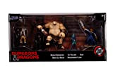 Jada Toys Dungeons & Dragons Nanofigs-Set di 5 Statuette da Collezione, Die-Cast, Human Barbarian, Paladin, Drow Elf Rogue, Dragonborn Cleric, ...