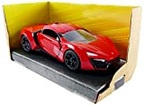 Jada Toys – Miniatura Auto lykan Hypersport Fast And Furious Scala 1/32, 97386r, Rosso