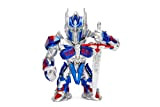 Jada Toys Transformers Optimus Prime 253111002 - Statuetta da collezione, 10 cm, colore: Argento/Blu