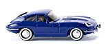 Jaguar E-Type Coupé, blu scuro - modello prefabbricato, Wiking 1:87 Modello esclusivamente Da collezione