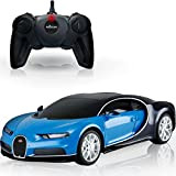 Jamara 46890 Bugatti Chiron RC Car Auto telecomandata 1:24 2,4 GHz modello con licenza ufficiale (Bugatti Chiron Blu)