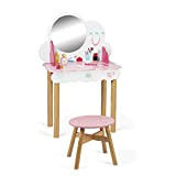 Janod - Toeletta P’Tite Miss (legno), 10 accessori inclusi, giocattolo di imitazione, per bambini dai 3 anni in su, J06553, ...