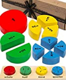 Jaques of London Frazioni Giocattolo Puzzle Montessori - Impariamo Le frazioni Giocattoli di Legno - Giocattoli educativi Perfetti - dal ...
