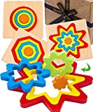 Jaques of London puzzle di legno arcobaleno | Giocattoli selezionatori di forma per 2 3 4 anni ragazzi e ragazze ...