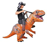JASHKE Costume Trex Costume Dinosauro Gonfiabile Giro su Trex Costumi Gonfiabili Adulti