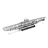 Jasmine Modello U-Boat Untersee-boot Sottomarino Tipo VIIC 1/350 3D Metallo Puzzle FAI DA TE Struttura Completa Dettaglio Modello Kit Jigsaw ...