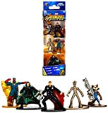 Jazwares NANO METALFIGS-Marvel Avengers Infinity War-Pack di 5 personaggi da 4 cm (Thor, Rocket, Teenage Groot, Loki, Vision), 99920
