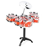 Jazz Drum Set, simulazione durevole e robusto Jazz Drum Toy per percussioni educative per bambini per sviluppare una buona postura ...