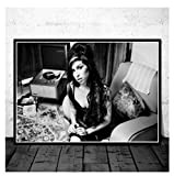JCYMC Jigsaw Puzzle 1000 Pezzi Amy Winehouse Beauty Woman Poster in Bianco E Nero per Legno Giocattoli per Adulti Gioco ...