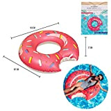 Jet Lag DI9001 Donut - Flotador Hinchable (PVC, 107 x 27 cm), Color Rosa y Multicolor