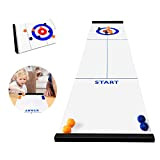Jhua Curling Game per la famiglia Portable Team Board Giochi Tabletop Training Giochi per famiglie per bambini e adulti Indoor, ...
