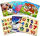 Jigsaw Puzzle di Legno Animal Puzzle 20 Pezzi Giocattoli didattici educativi per Bambini in età Compresa tra 3 e 5 ...