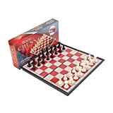 Jiji Scacchiera Magnetic Torneo Consiglio di Viaggio Portatile Chess Set Nuovo Scacchi Piegato Board Set di Scacchi Magnetico Giocare Regalo ...