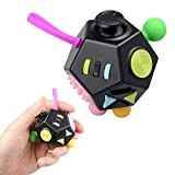 Jim’S Store Stress Relief Toy Ansia Relief Giocattoli 12 Lati Decompressione Cube Toy Finger sensoriale per ADHD, ADD Adulti e ...
