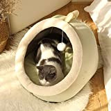JIUFU Cat Bed Warm Pet Basket Accogliente Gattino Lettino Cuscino Gatto Casa Tenda Molto Morbido Piccolo Cane Zerbino Borsa per ...