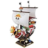 Jiumaocleu Going Merry/Mille Sunny Ship Modello, Cappello di paglia Pirati Gruppo Nave Pirata Figura Giocattoli Collezione Statua Ornamenti Desktop