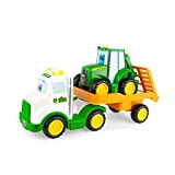 John Deere Johnny e il suo carro attrezzi, set di giocattoli per trattore di trasporto, set di fattoria per i ...